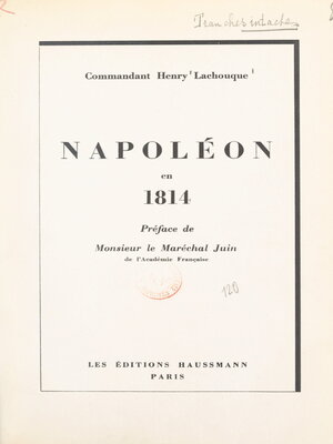 cover image of Napoléon en 1814
